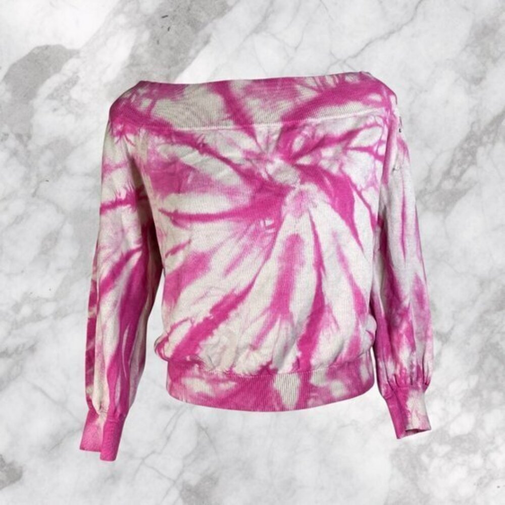 Lovers + Friends Tawnie Tie Dye Knit Sweater in Pink